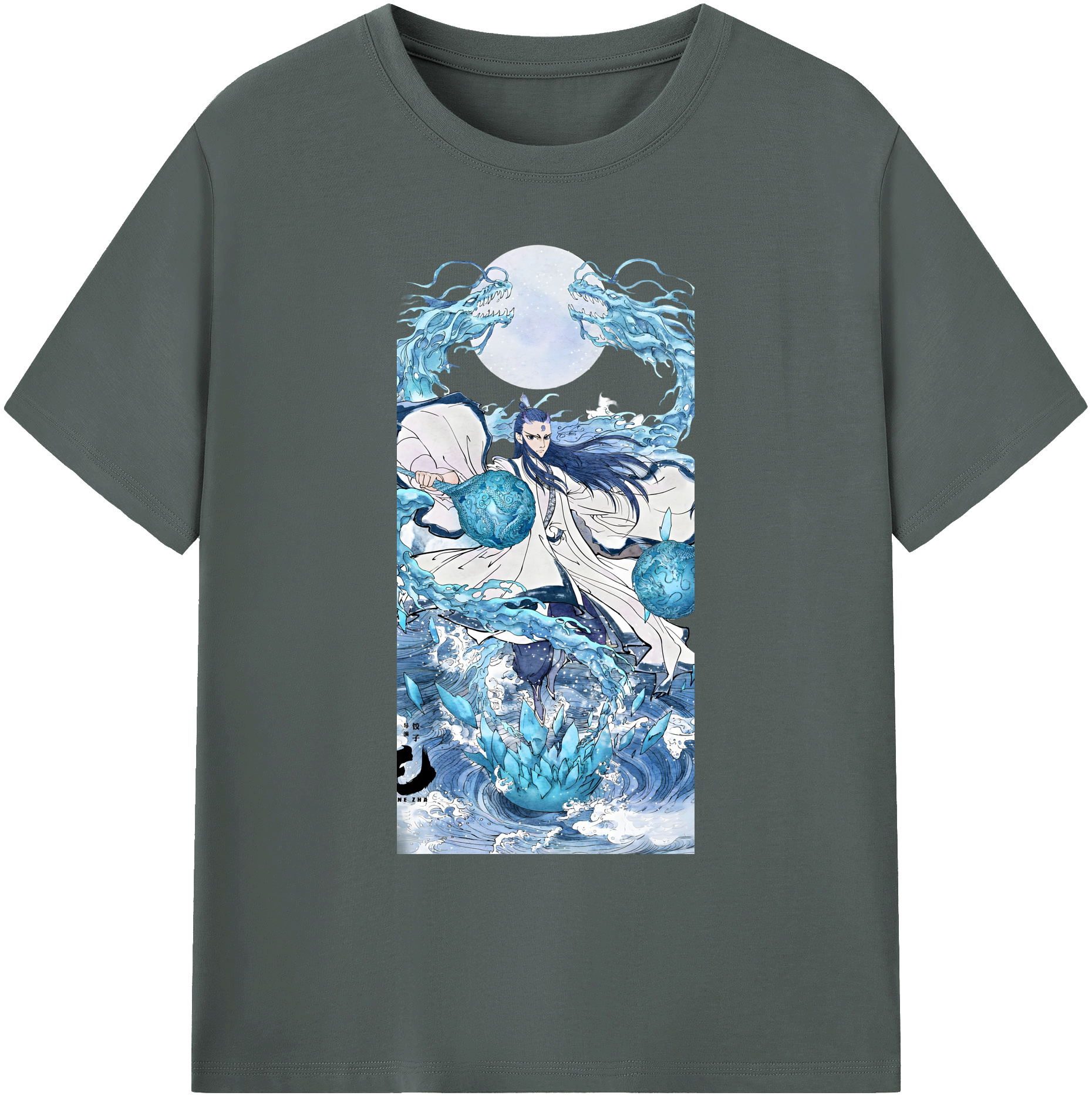 （画像用） Ne Zha 2 ナタ 魔童の大暴れ 綿100％ メンズ半袖Tシャツ｜肌触りやわらか＆通気性